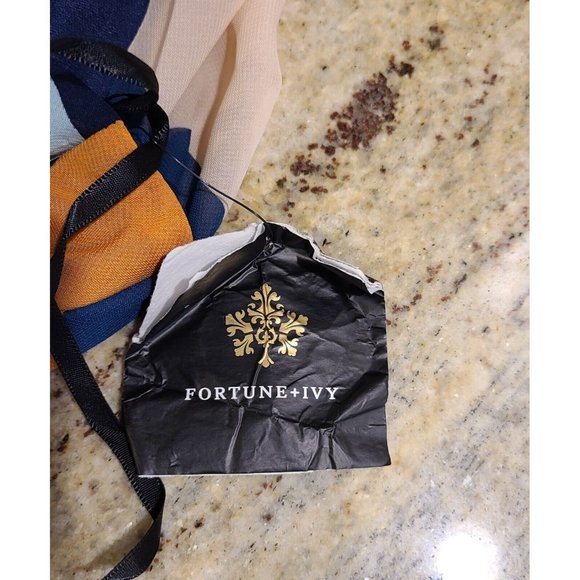 Fortune and Ivy Size Small Dress Striped 70's Maxi Long Slit Sleeveless Straps - Picture 5 of 12